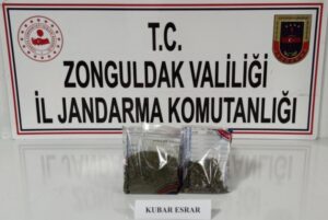 250gr kubar esrar ele geçirildi