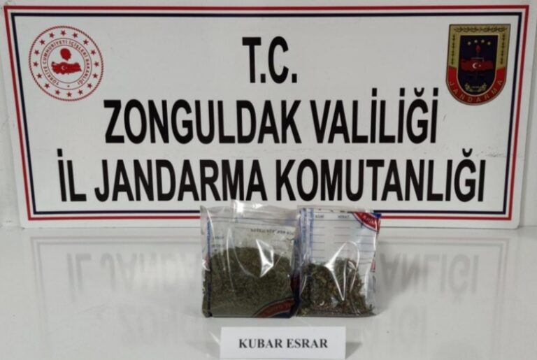 250gr kubar esrar ele geçirildi