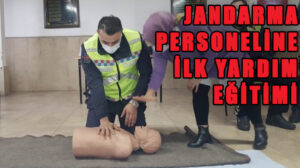Jandarma personeline trafik kazaları için ilk yardım eğitimi