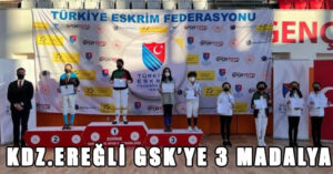 Eskrim Kılıç Açık Turnuvasında Kdz. Ereğli GSK’ye 3 Madalya