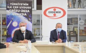 BEÜ Rektörü Çufalı, Erdemir Genel Müdürü Oral’ı ziyaret etti