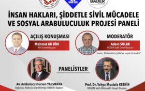 Sivil mücadele ve sosyal arabuluculuk projesi paneli