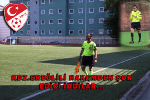 Kdz.Ereğlili hakem ağır sözlerle hakemliği bıraktı