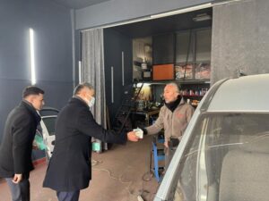 Başkan Bozkurt ve ekibi Kışla Sanayi sitesinde