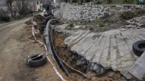 Kdz. Ereğli Sarıkorkmaz mahallesinde su hattı yenileniyor