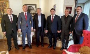 Genel Maden İşçileri Sendikası Köksal Toptan’ı ziyaret etti