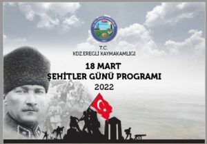 Kdz. Ereğli Kaymakamlığının 18 Mart programı