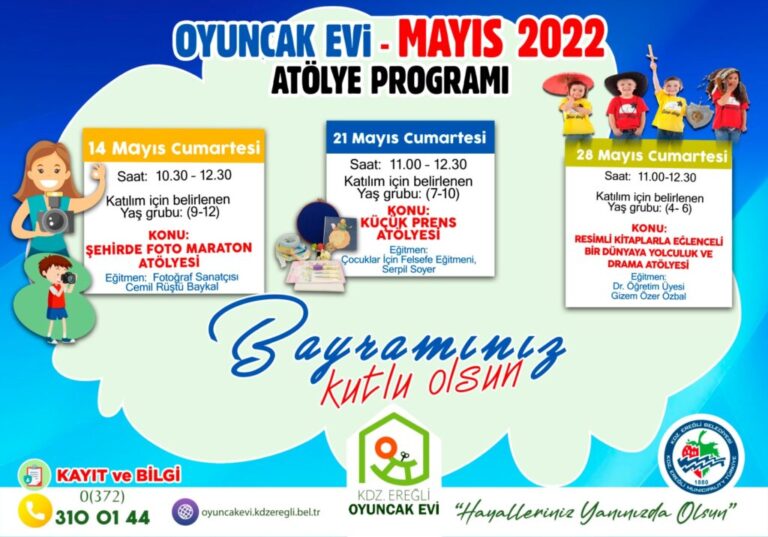 Kdz.Ereğli Oyuncak Evi’nin programı belli oldu