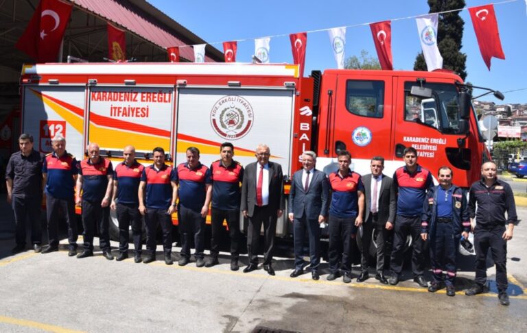 Bölgenin en donanımlı itfaiye aracı Kdz.Ereğli Belediyesinde