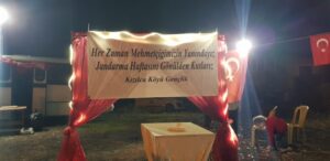 Kızılca köyü Jandarmanın 183. yılı nedeni ile karakola sürpriz yaptı