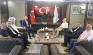 AK Parti heyeti Arslan Keleş ile yatırımlar hakkında fikir alışverişinde bulundu