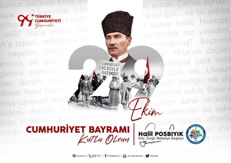 Başkan Posbıyık, Cumhurtşyet’in 99. Yılını kutladı
