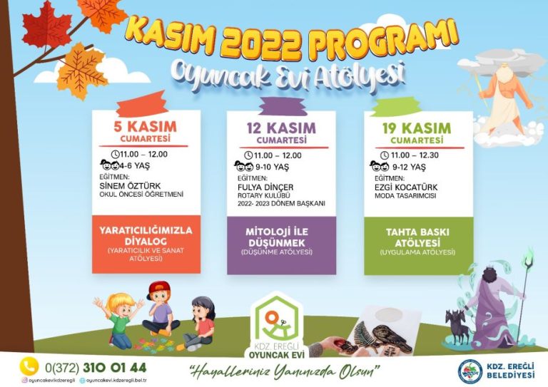 Oyuncak Evi Kasım ayı programı açıklandı