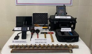 Kaçak kazı yapanlar yakalandı