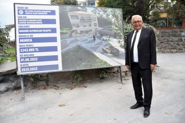 Akarca’nın tarihi dokusu sokak düzenlemesiyle ortaya çıkartılıyor