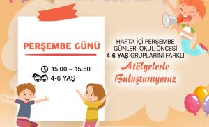 Oyuncak Evi’nde atölye çalışmaları hafta içi de yapılacak