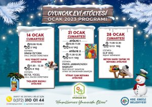 Oyuncak Evi Ocak ayı programı açıklandı