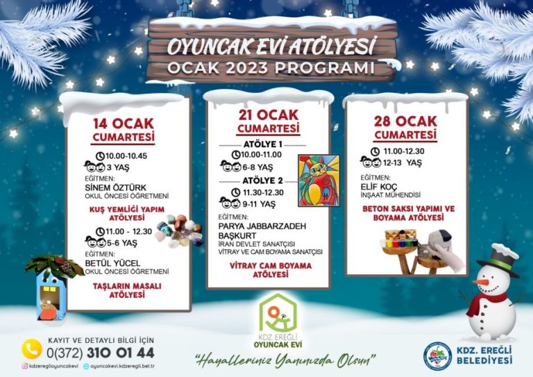 Oyuncak Evi Ocak ayı programı açıklandı