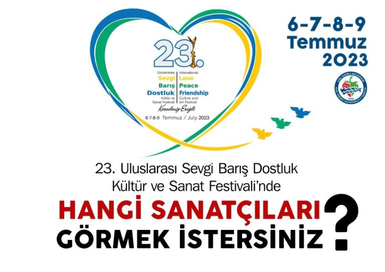 Kdz. Ereğli Festivali’nde ‘Hangi Sanatçıları Görmek İstersiniz’ anketi başladı