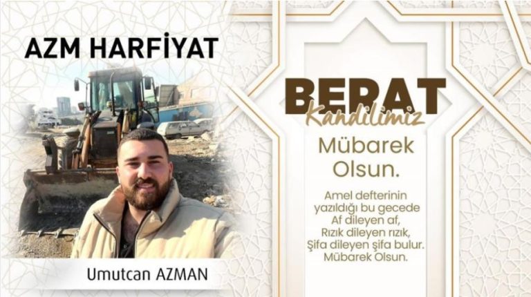 Azman’dan Berat Kandili mesajı