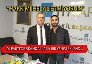 Gençlik Kolları Başkanı, İl Başkanı Erdal Gülay’a hakkını helal etmedi..!