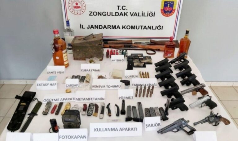 Devrek’te arama yapılan evde yok yok..!