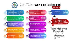 Amfi Tiyatro yaz etkinlikleri ağustos ayı programı açıklandı