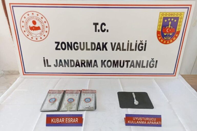 Çaycuma’da uyuşturucu operasyonu