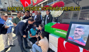 Maden şehidi Yıldırım, son yolculuğuna uğurlandı