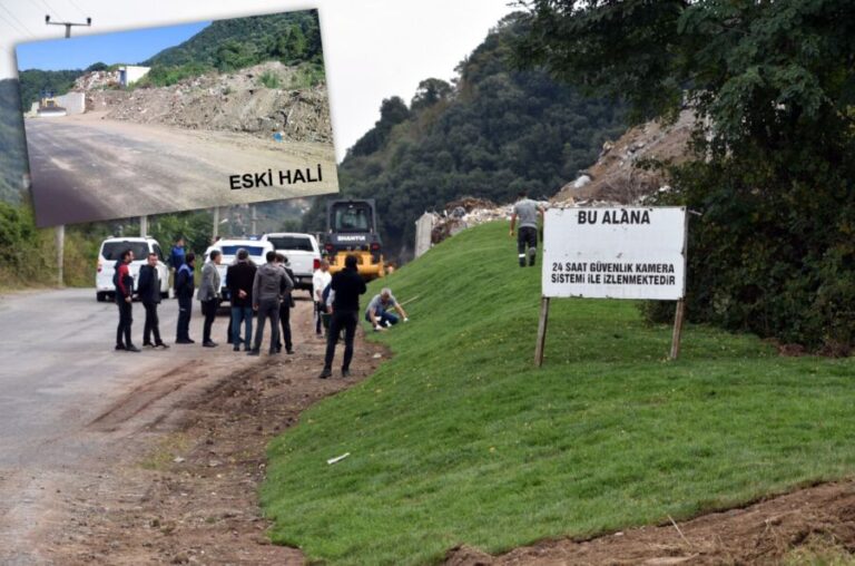 Kırmacı’daki eski çöplük alanı güzelleştiriliyor