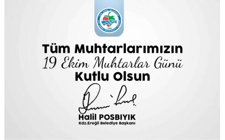 Başkan Posbıyık, muhtarlar gününü kutladı