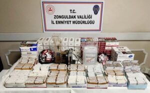 Zonguldak’ta eş zamanlı kaçak alkol ve tütün operasyonu
