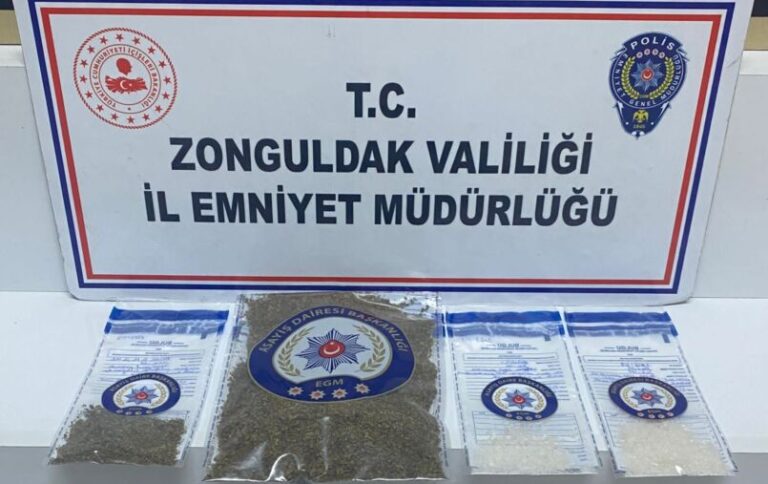 Zonguldak merkezde uyuşturucu operasyonu