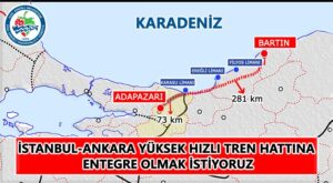 Hızlı tren hattına entegre olmak istiyoruz