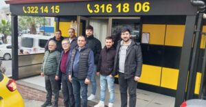 Muhittin Dikmen, taksi duraklarını ziyaret etti