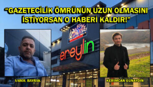 Gazeteciler gününde, gazeteciye tehdit..!