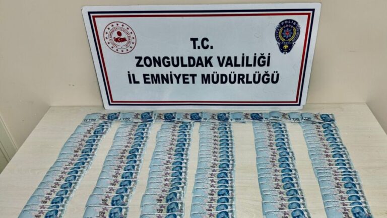 Sahte para taşıyan şahısa operasyon