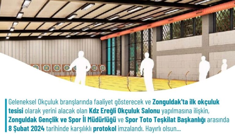 Milletvekili Bozkurt açıkladı: Kdz. Ereğli’ye okçuluk salonu yapılıyor