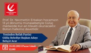 Prof. Dr. Necmettin Erbakan için Kuran Tilaveti okutulacak