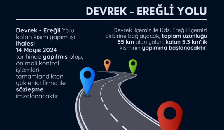 Kdz. Ereğli – Devrek yolunda kalan kısım tamamlanıyor