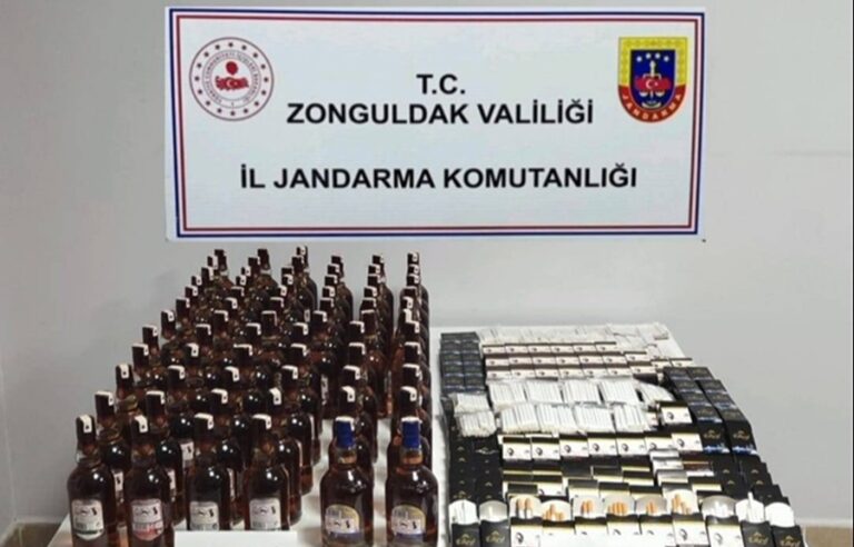 Çaycuma’da 2 şahsın evinde sahte viski ele geçirildi