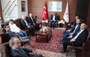 Arslan Keleş, Vali Osman Hacıbektaşoğlu ile biraraya geldi