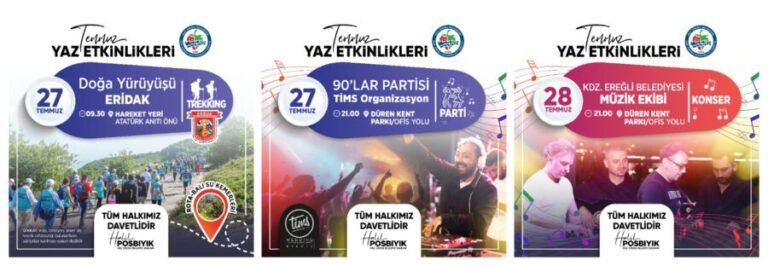 Kdz. Ereğli Belediyesi, yaz etkinlikleri devam ediyor