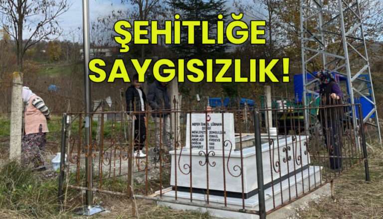 Külah köyünde şehitliğe saygısızlık..!