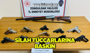Silah tüccarlarına baskın: 1 kişi tutuklandı