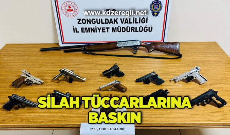 Silah tüccarlarına baskın: 1 kişi tutuklandı