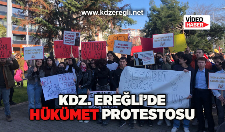 Kdz. Ereğli’de hükümet protestosu
