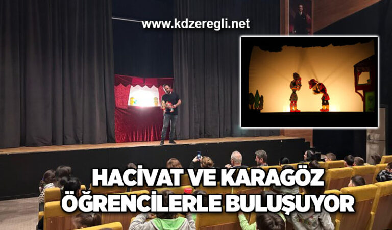Hacivat ve Karagöz gölge oyunu öğrencilerle buluşuyor