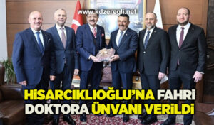TOBB Başkanı Hisarcıklıoğlu’na fahri doktora ünvanı verildi