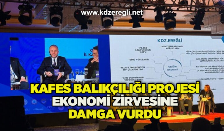 Kafes Balıkçılığı projesi Ekonomi Zirvesine damga vurdu